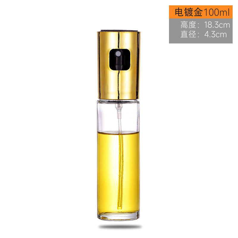 AliExpress cross-border hot product supply push-type atomizing oil spray bottle olive oil bottle kitchen household barbecue oil spray pot