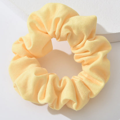 Cross-border French-style fat intestine hair ring head flower simple hair tied ponytail knitted mesh large intestine hair ring headdress female