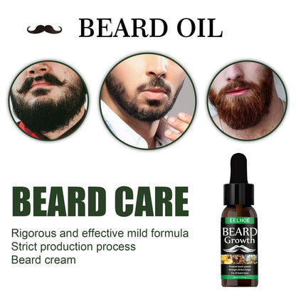 EELHOE Beard Growth Oil Nourishing Moisturizing Spray Beard Care ជួយជំរុញការលូតលាស់ពុកចង្ការ និងធ្វើអោយអង្គធាតុរាវកាន់តែក្រាស់ 