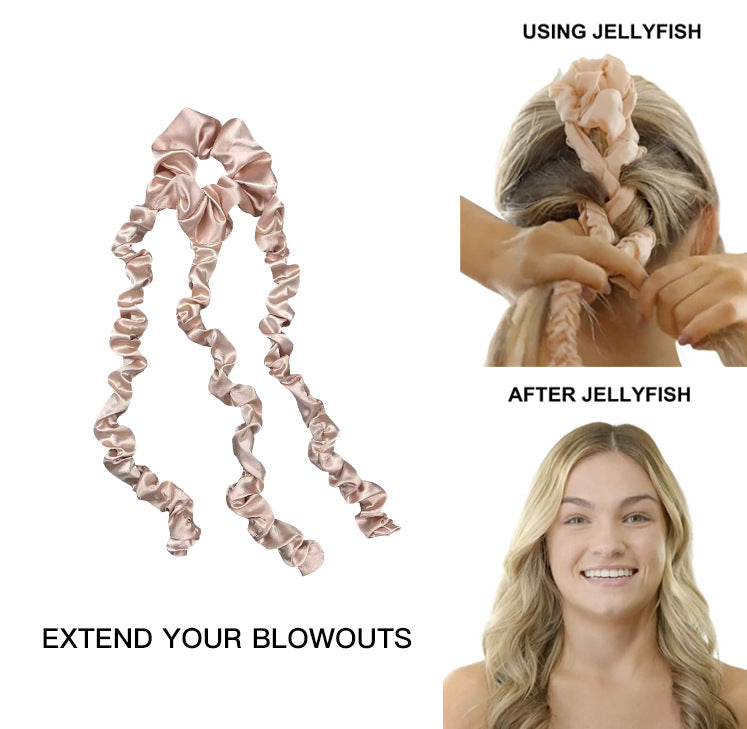 New jellyfish shape Jellyfish heat-free curling iron sleeping braid curling iron hair ring curling artifact