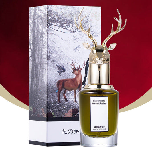 Flower Story Portrait Animal Head Live Elk Men's and Women's Perfume Couple Fragrance Factory Foreign Trade Delivery 