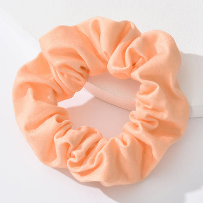 Cross-border French-style fat intestine hair ring head flower simple hair tied ponytail knitted mesh large intestine hair ring headdress female