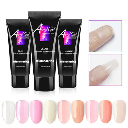 Cross-border nail extension glue 15ml phototherapy glue crystal fast nail extension gel phototherapy glue nail wholesale