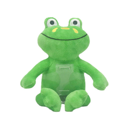 Cartoon frog plush toy cute little frog animal doll creative doll children's gift wholesale