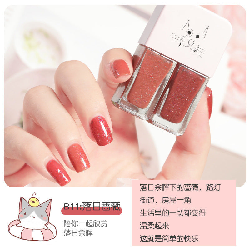 Twins nail polish quick-drying matte sequin nail polish no-bake armor polish glossy nail polish wholesale long-lasting