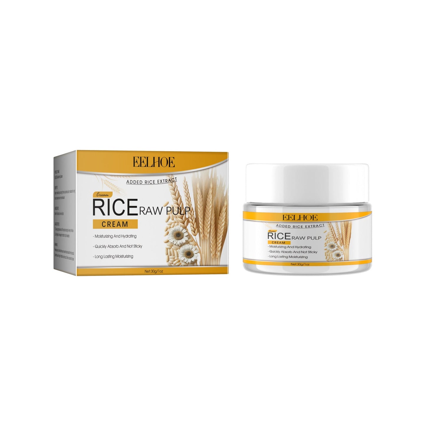 EELHOE Rice Puree Series Face Eyes Hands Body Cleansing Moisturizing Rejuvenating Moisturizing Series 