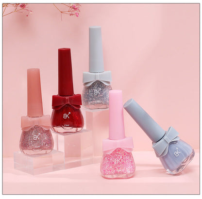 Water-based nail polish no baking quick drying tearable set nude transparent odorless long-lasting peelable cross-border nail polish