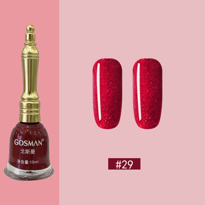 Gosman's new small bell nail polish is long-lasting and can't be torn off. It doesn't need to be baked and quick-drying. The factory wholesales the nail polish.