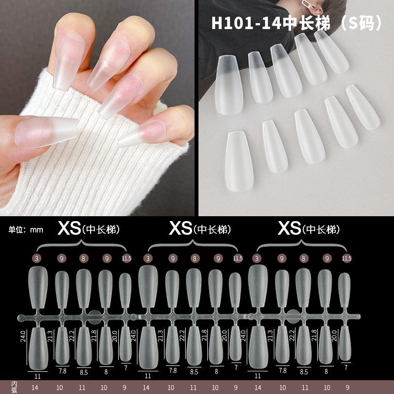 Hand-made wearable nails, frosted, no-carving, thin, foldable, traceless, air soft nails, 300 pieces, new upgrade