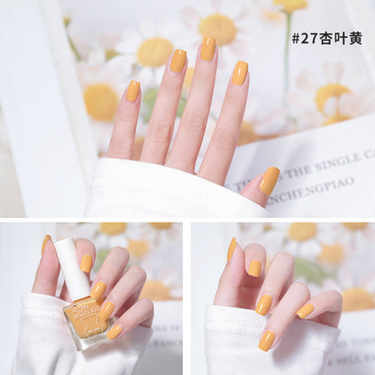 Nail polish wholesale no odor ice transparent nude nail salon dedicated oily non-peelable foot nail polish no baking long-lasting