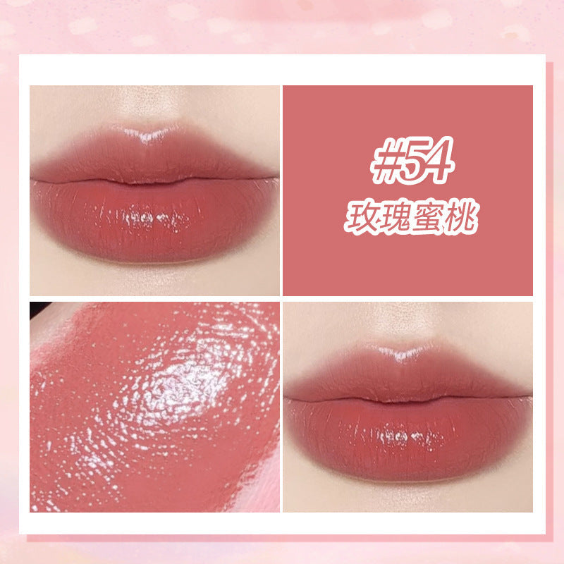 NOVO silky color-holding lipstick is translucent and light in autumn and winter. Retro terracotta red brown whitening moisturizing lipstick wholesale 