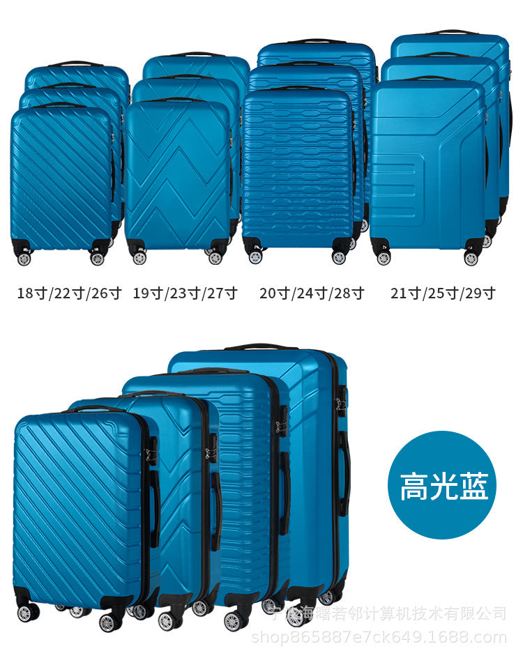 Suitcase semi-finished suitcase manufacturers wholesale ABS trolley case business cabin suitcase printable pattern 12 piece set 