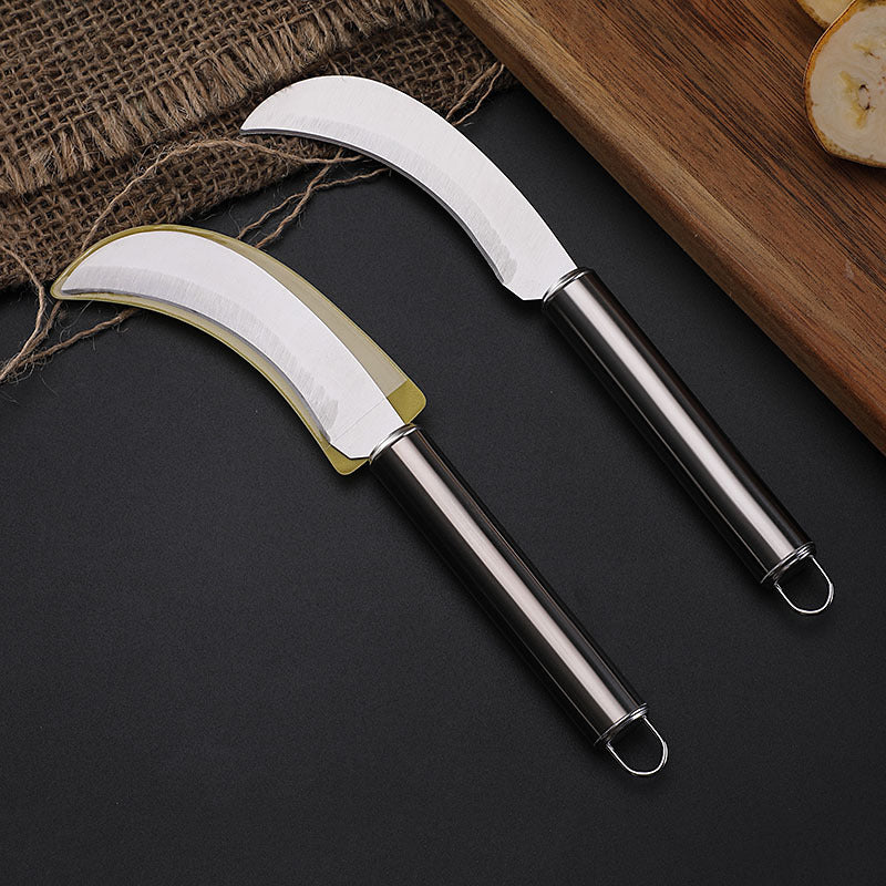 Two-yuan store stainless steel fruit pineapple knife steel handle fruit peel banana small machete sharp peeling melon and fruit vegetable knife