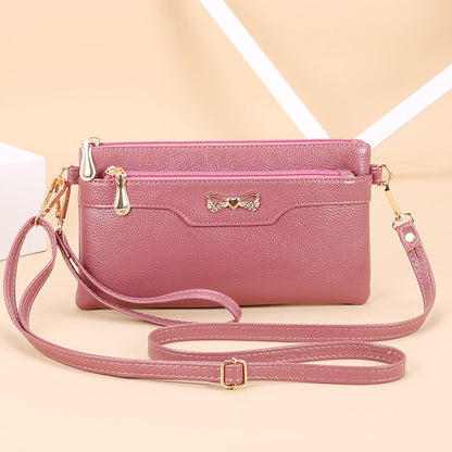 Fashion small bag for women 2024 new Korean style messenger bag versatile simple ladies shoulder bag mobile phone bag clutch bag 