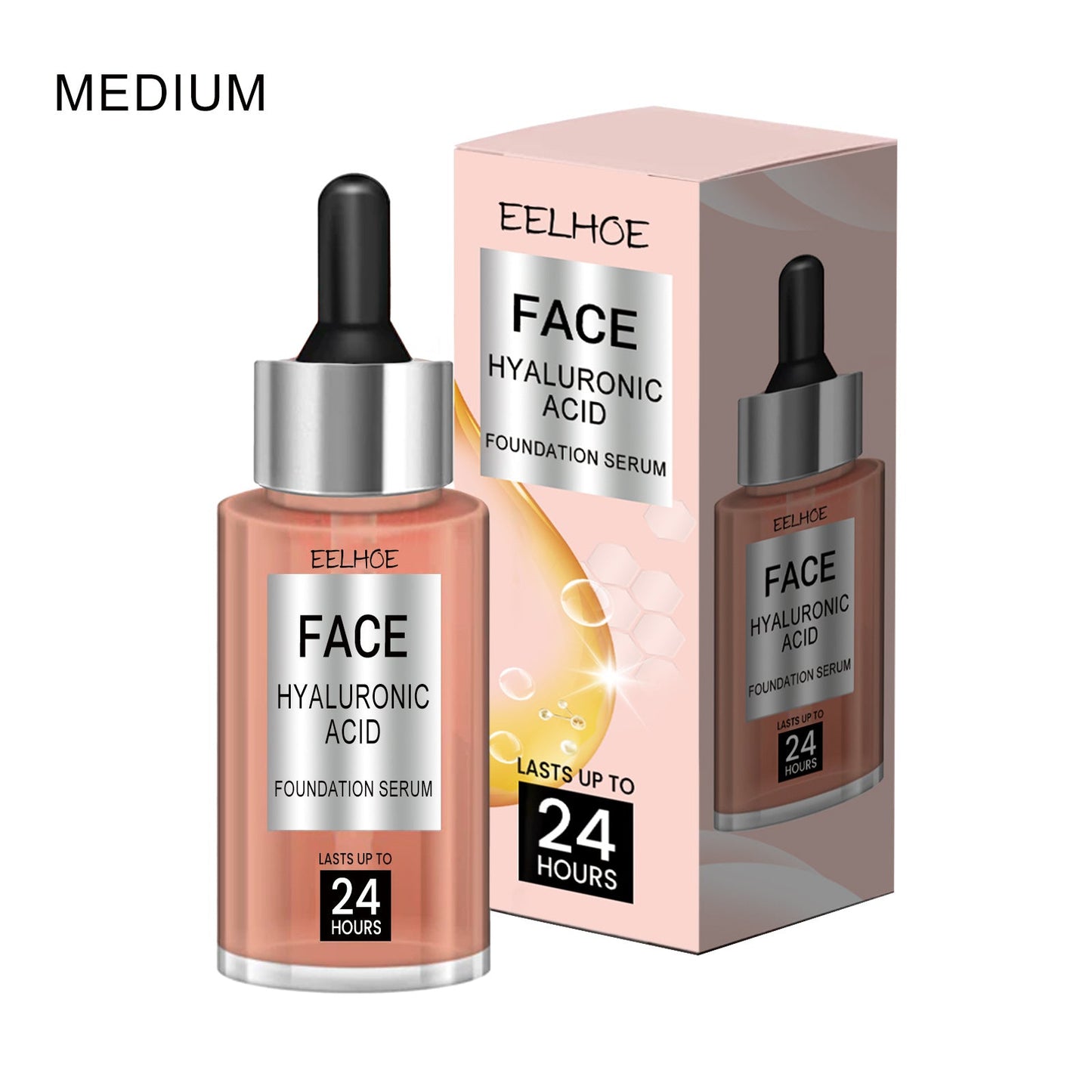 EELHOE foundation essence lightens fine lines, acne, dark spots, moisturizes and rejuvenates the skin, evens out skin tone, conceals blemishes and prevents aging 