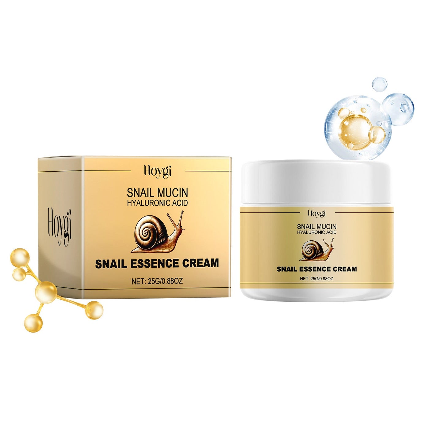 Hoygi snail protein moisturizing cream facial moisturizing non-sticky firming skin lightening fine lines cream 