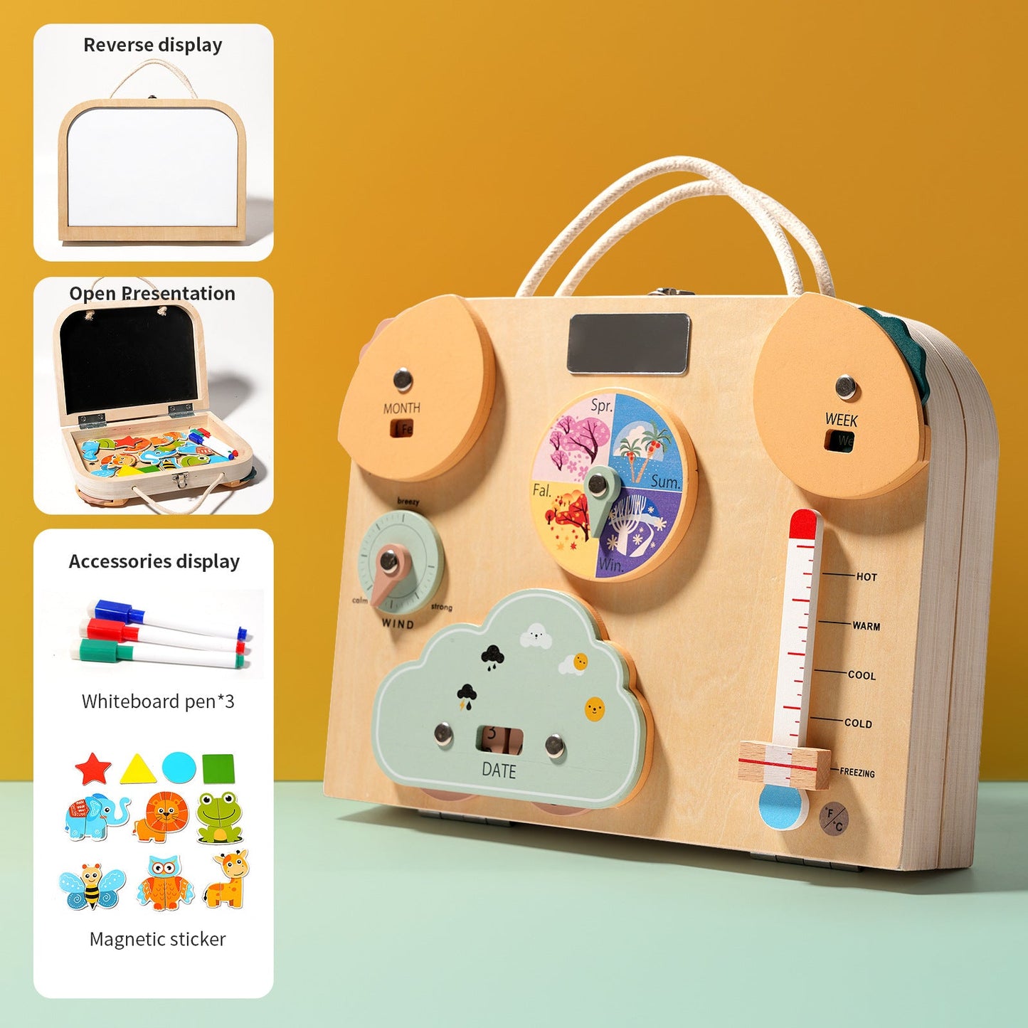 Cross-border children's Montessori early childhood education kindergarten power button traffic light tool box switch busy board educational toys