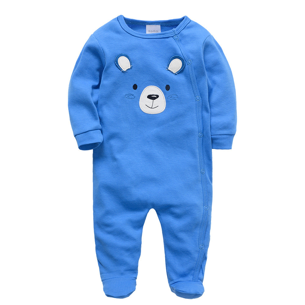 New style baby pure cotton jumpsuit boys and girls baby foreign trade newborn baby romper fart clothes crawling clothes cross-border wholesale