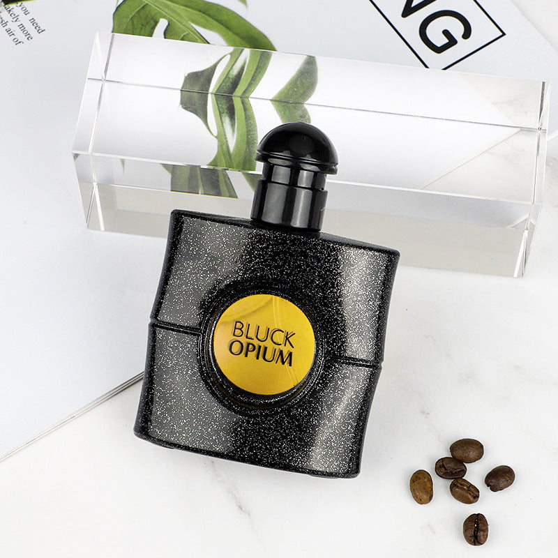 Gefelia Black Opium Coffee Women's Perfume Student Internet Celebrity Hot Sale Fresh Natural Lasting Eau de Toilette 50ml 