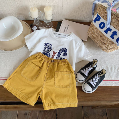 Children's shorts 20234 Bangcheng summer style boys and small children's open-line cotton shorts versatile baby casual pants F0183