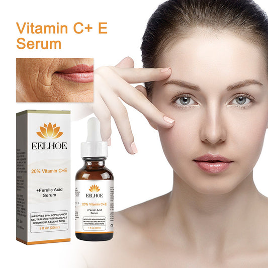 EELHOE Vitamin C + E essence fades fine lines, moisturizes, brightens skin tone, repairs dullness essence 