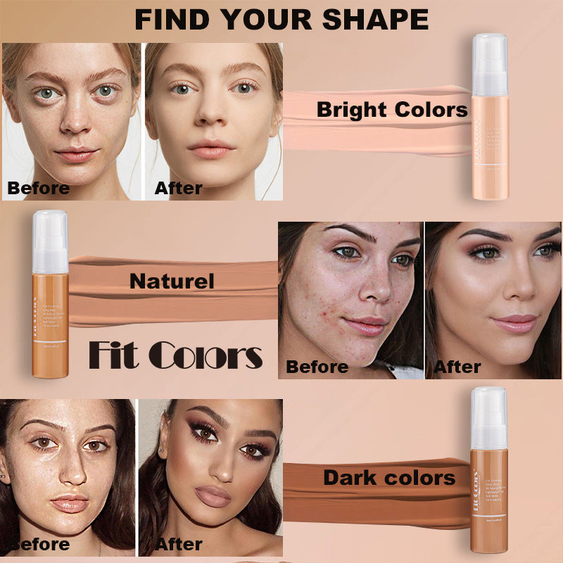 Fit Colors 8-color foundation is easy to spread and lasts for a long time. Matte concealer and contour foundation. European and American cosmetics cross-border