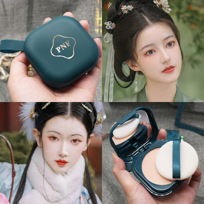 Penifen retro style makeup setting air powder cake is silky, refreshing, moisturizing, concealer loose powder, not easy to remove makeup, long-lasting makeup, cross-border