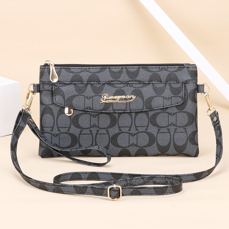 Genuine leather texture women's bag new style shoulder bag fashion messenger bag women's handbag Korean version mobile phone bag women's small square bag 