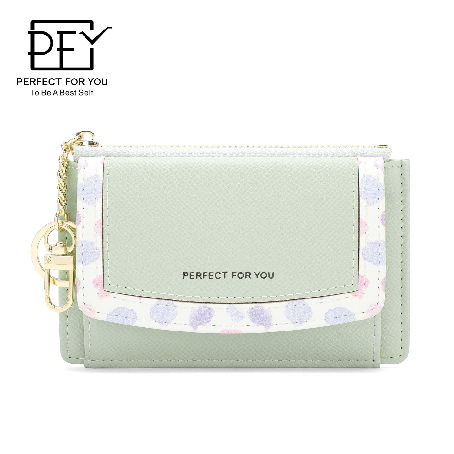 Perfect For You Cross-border Women's Wallet Short Multi-function Fashion Coin Purse Multi-card Slot PU Card Bag 