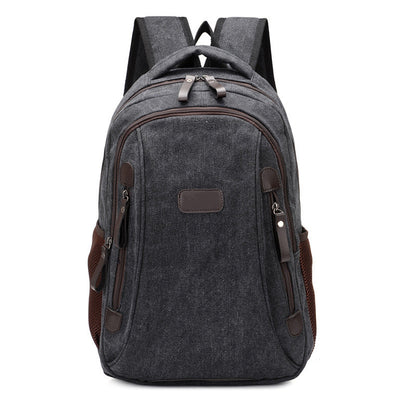 Factory direct sales fashion trend canvas bag leisure backpack hiking sports backpack Korean version student backpack 