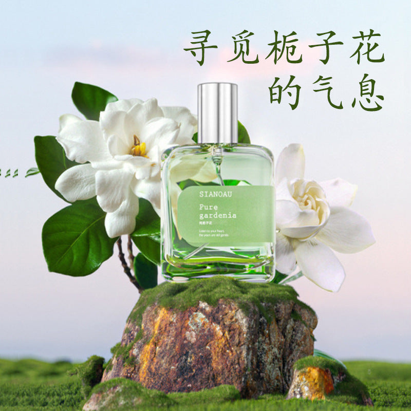 Douyin hit pure gardenia women's perfume long-lasting light fragrance mountain green tea niche student perfume Vietnam wholesale 