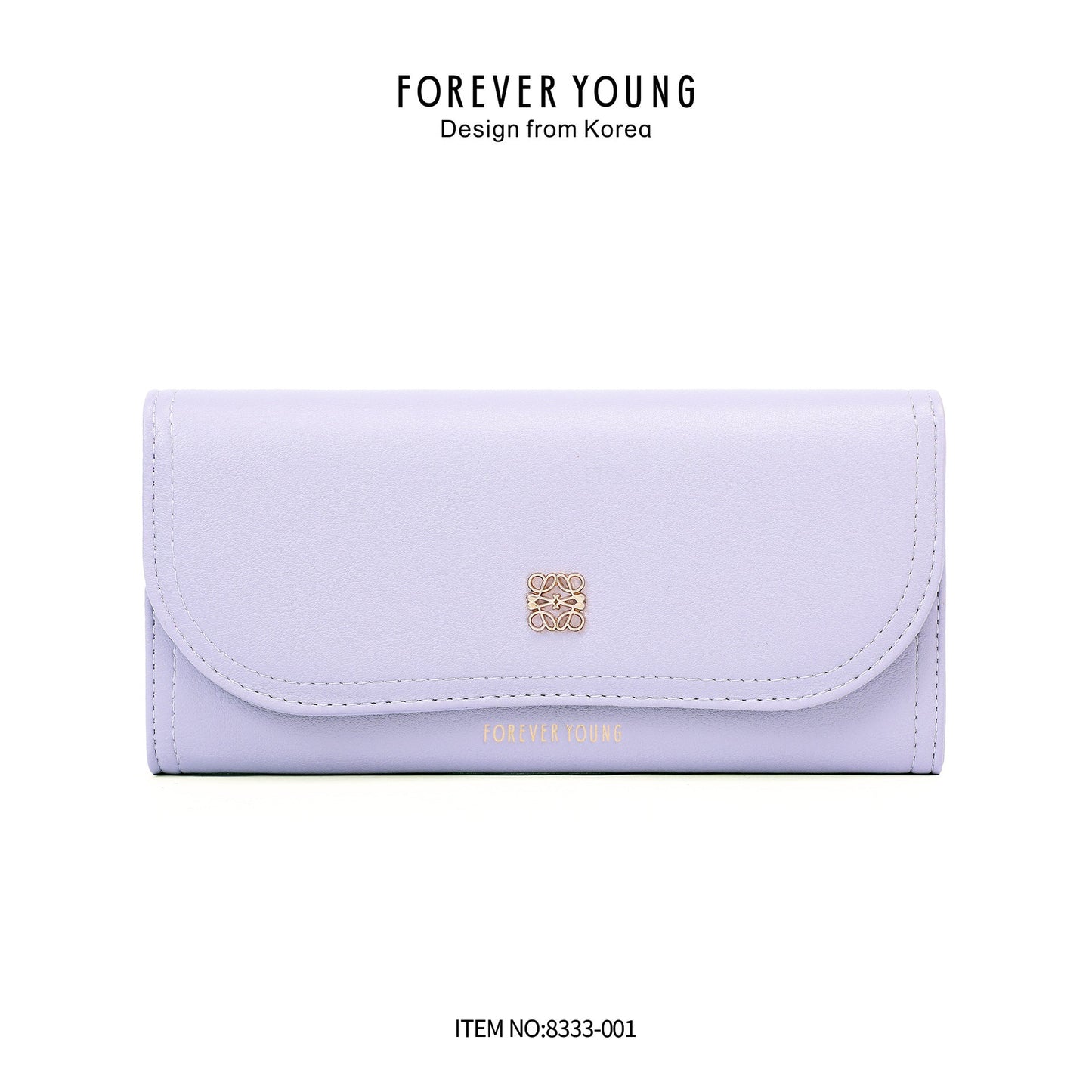 forever young Korean version large capacity PU new wallet ladies long mobile phone bag multi-card clutch bag 