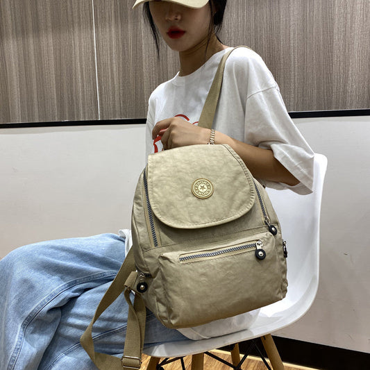 Wholesale backpack 2024 new women's bag canvas student bag junior high school student backpack large capacity travel backpack 