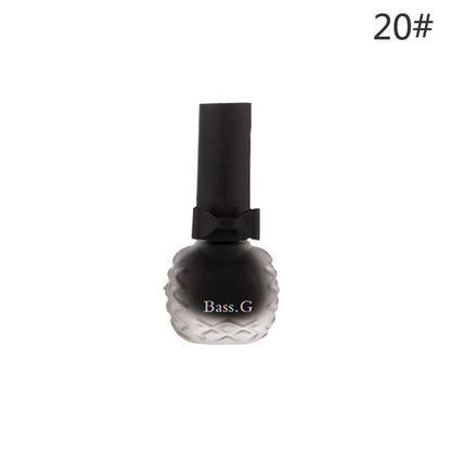 Dongbei Shijie matte matte seven-day non-peelable water-based nail polish waterproof plum color student whitening nail polish