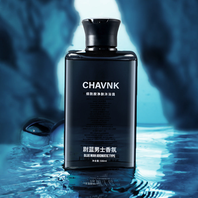 Xiaocheng Yixiang Azure Men's Fragrance Gel Shower Gel កម្ចាត់មេរោគ ផ្តល់សំណើម បន្សុទ្ធ និងផ្តល់សំណើមដល់ស្បែក ក្លិនក្រអូបជាប់បានយូរ លក់ដុំ