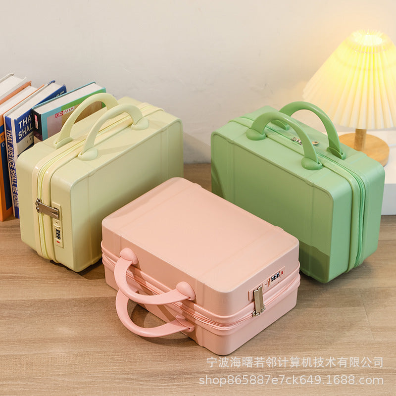 14 inch cosmetic bag personalized fashion mini travel case small ladies suitcase light short distance travel bag wholesale 