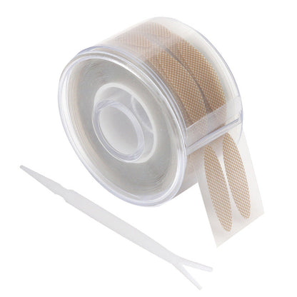 Wholesale double eyelid tape roll mesh round heart-shaped breathable invisible double eyelid tape 600 stickers per roll