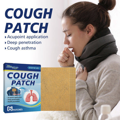 South Moon Cough Patch Asthma Chest Tightness Body Care បំបាត់ការក្អក រមាស់បំពង់ក ស្ងួត Acupoint Health Patch 