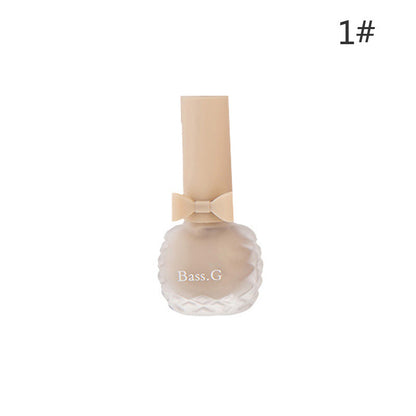 Dongbei Shijie matte matte seven-day non-peelable water-based nail polish waterproof plum color student whitening nail polish