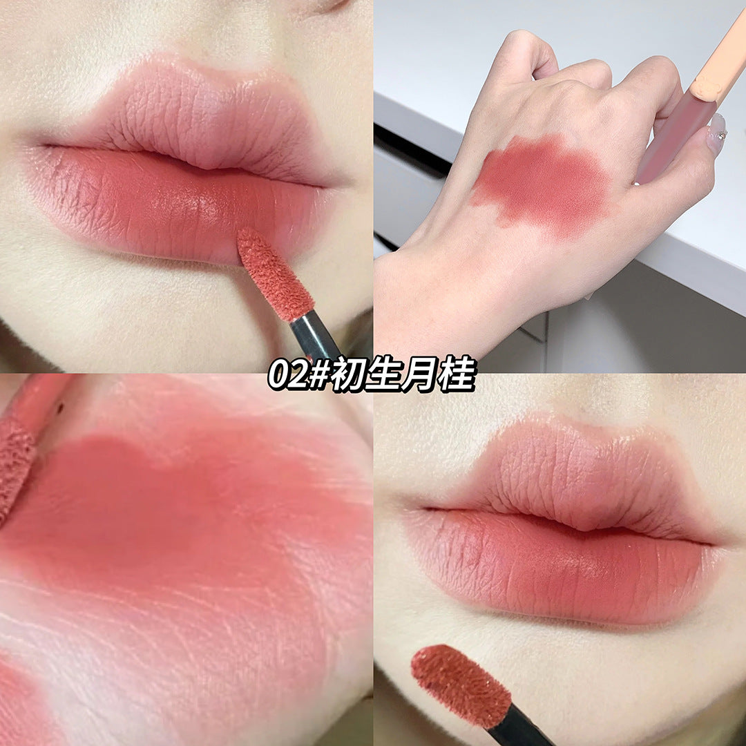 Gegebear Air Lip Mud Velvet Matte Lipstick ក្រែមលាបមាត់សាច់កម្ញី ទន់ស្អាត​សម្រាប់​សិស្សានុសិស្ស​ គុណភាពល្អ តម្លៃសមរម្យ​​ 