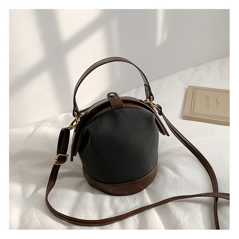 Textured bucket bag women's bag 2024 new trend autumn and winter fashion niche messenger bag women's commuter shoulder bag handbag 