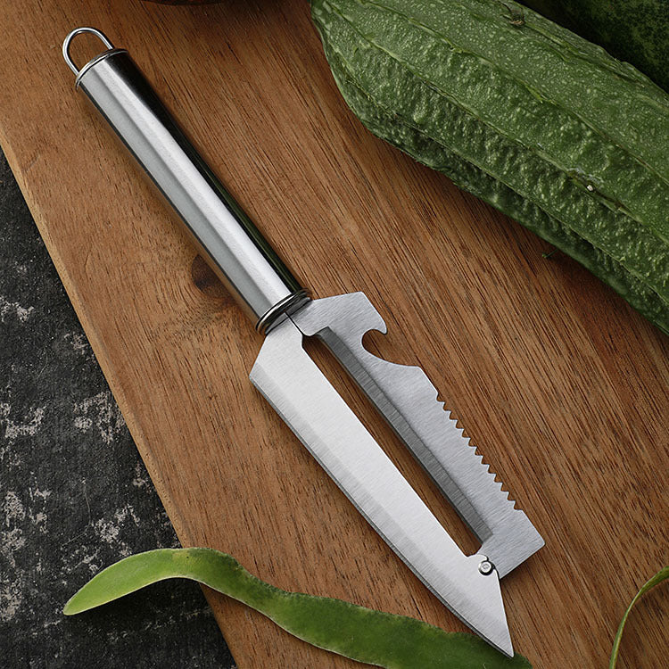 Paring knife stainless steel peeler peeling knife planer melon planer bottle opener kitchen tool