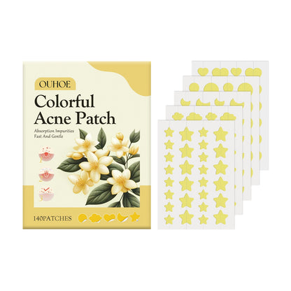 OUHOE yellow acne patch repairs facial skin, fades acne, blackheads, closed comedones, smooth skin, oil control, moisturizing 