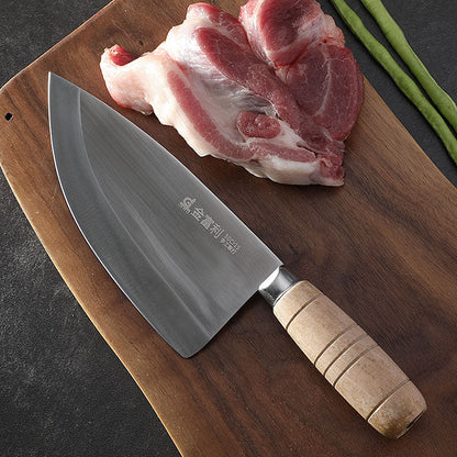 Forged kitchen split knife stainless steel meat cutting meat butcher knife household meat cutting meat cutter knife