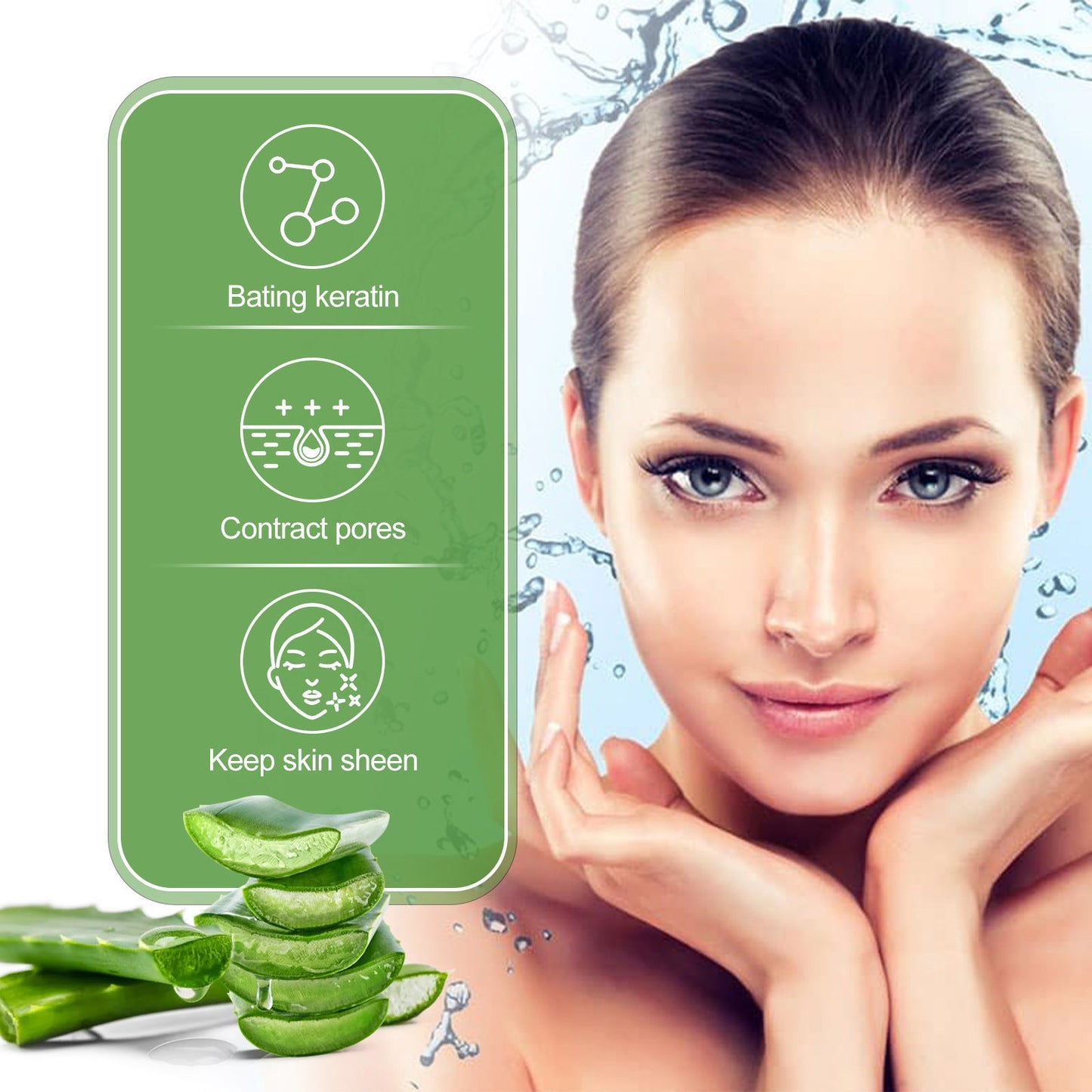 EELHOE Aloe Vera Exfoliating Scrub Deep Cleansing Facial Skin Pores Moisturizing Scrub 