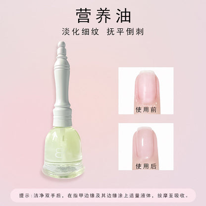 Water-based nail polish, no baking, quick drying, long-lasting, non-peelable, bell autumn and winter transparent nude jelly nail polish for nail salon