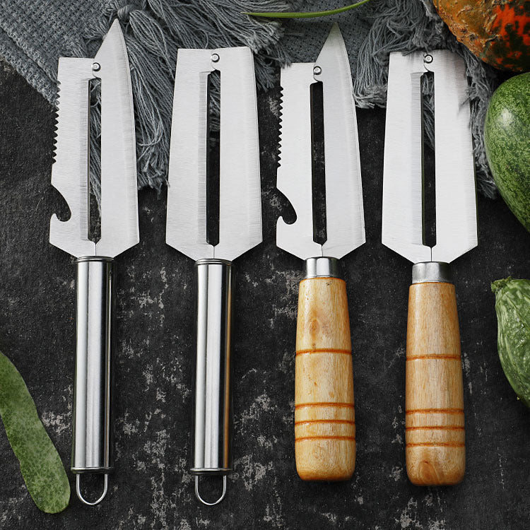 Paring knife stainless steel peeler peeling knife planer melon planer bottle opener kitchen tool