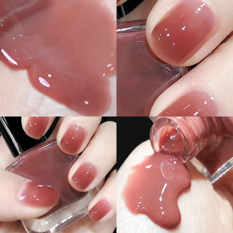 Water-based nail polish, no baking, tearable, transparent, peelable, quick-drying polish set, popular nail polish base oil 