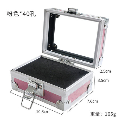 Nail polishing head storage box portable tool box desktop storage rack tool box jack display stand wholesale