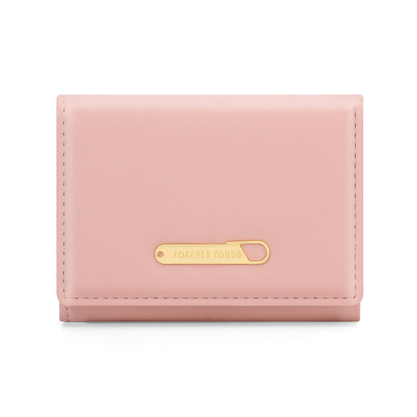 forever young women's wallet short tri-fold pu card holder high-end fashion Korean version cross-border coin purse 